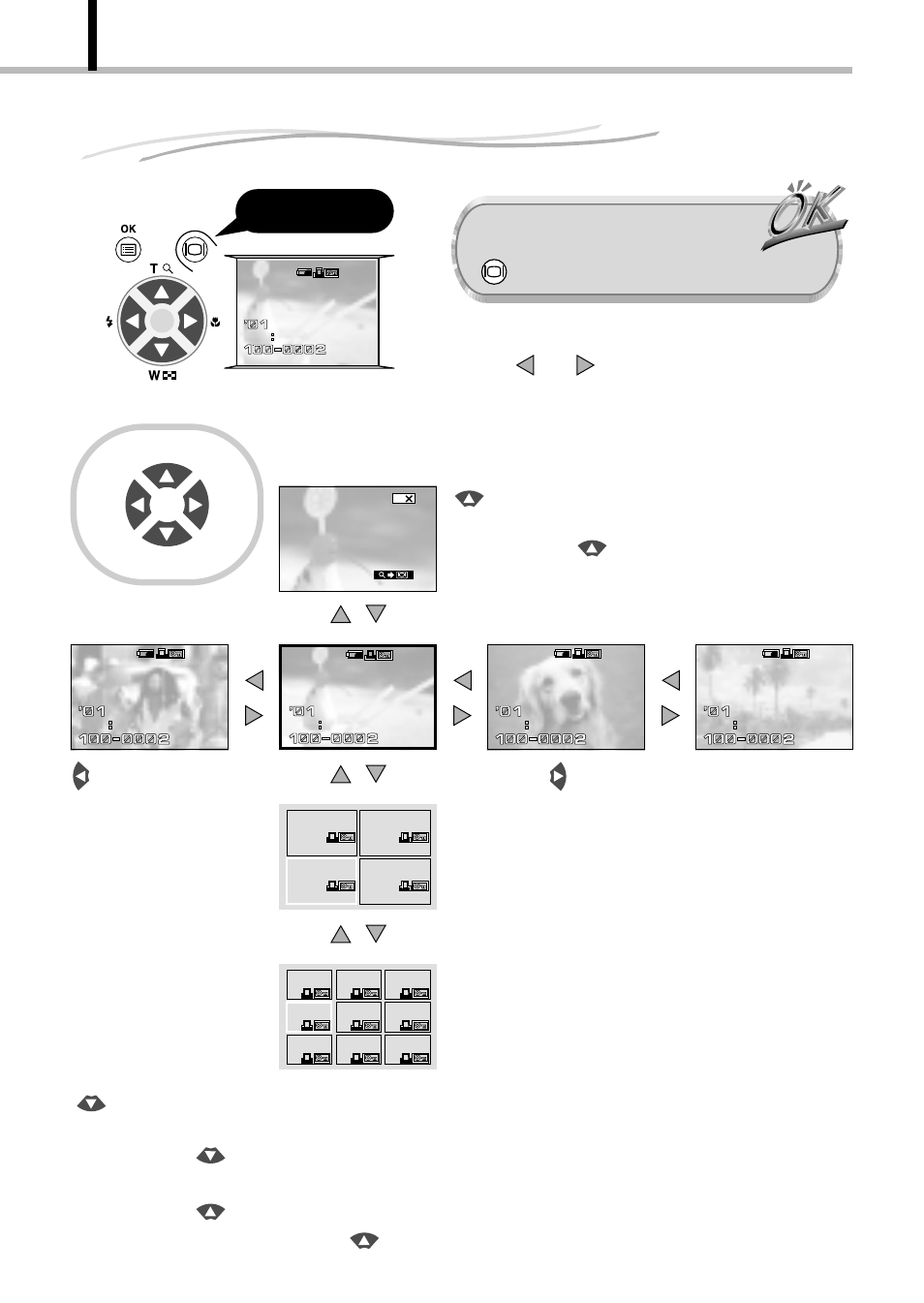 Image playback operations, Viewing or erasing immediately after shooting | Olympus D-100 User Manual | Page 44 / 104