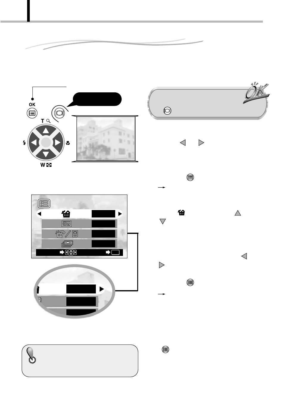 Erasing pictures (one-frame erase), Operating procedure | Olympus D-100 User Manual | Page 46 / 104
