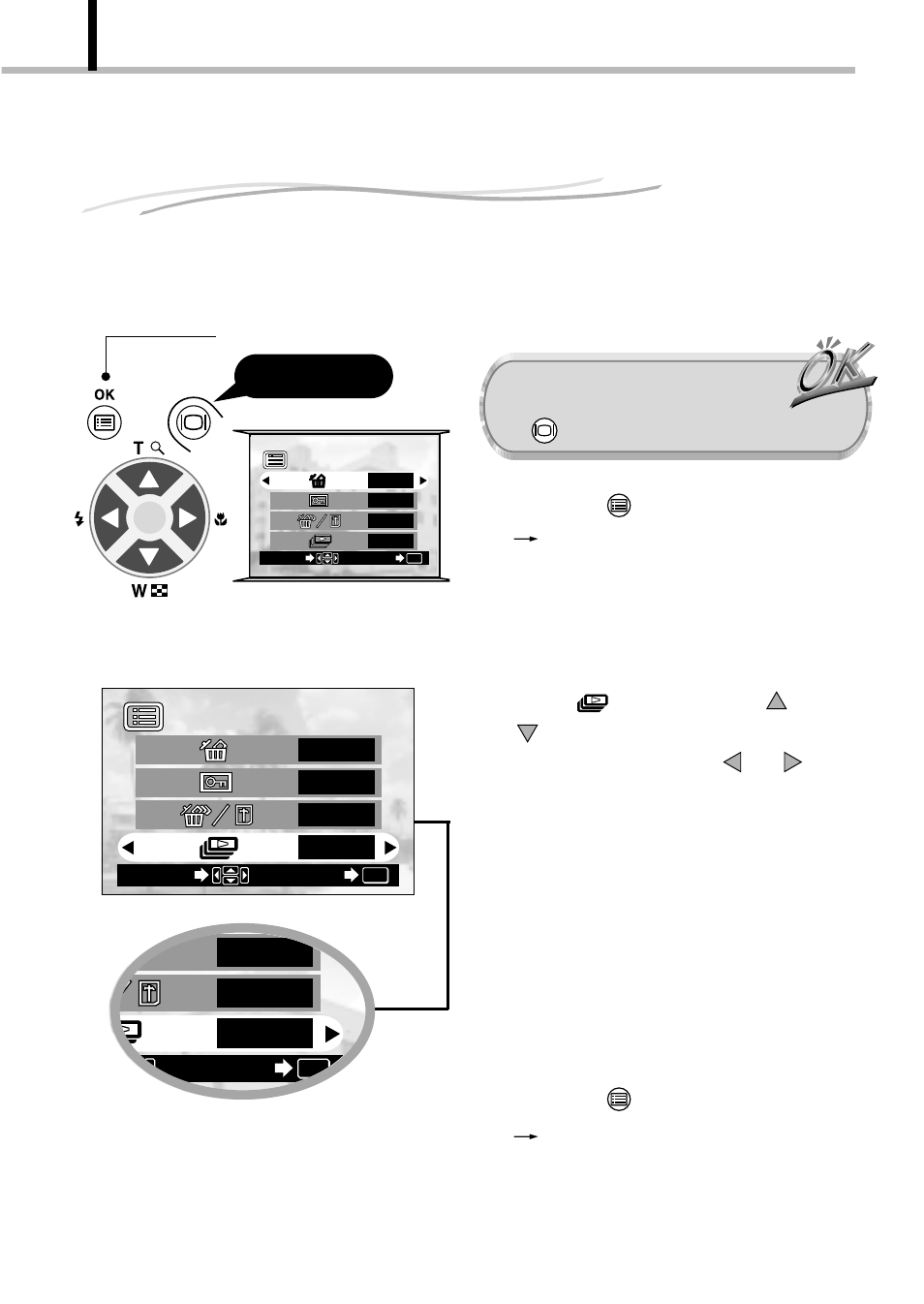 Viewing multiple images automatically in sequence, Slide show), Operating procedure | Off no yes | Olympus D-100 User Manual | Page 48 / 104