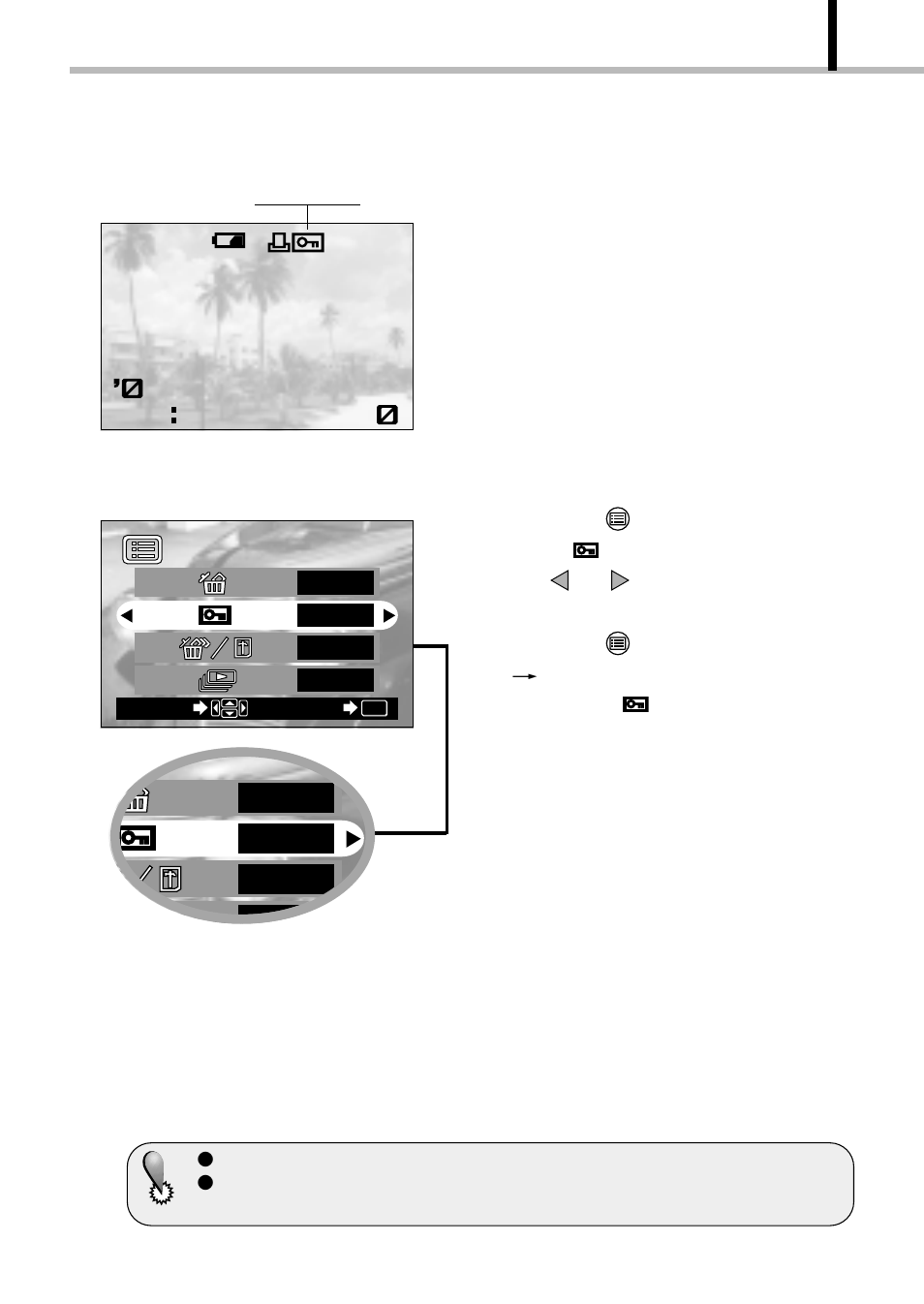 Unprotecting an image | Olympus D-100 User Manual | Page 51 / 104