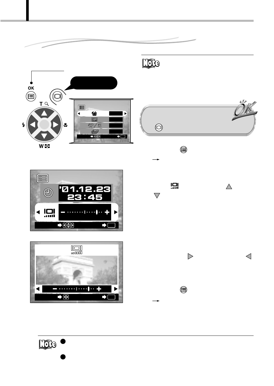 Adjusting the monitor brightness, Operating procedure | Olympus D-100 User Manual | Page 52 / 104
