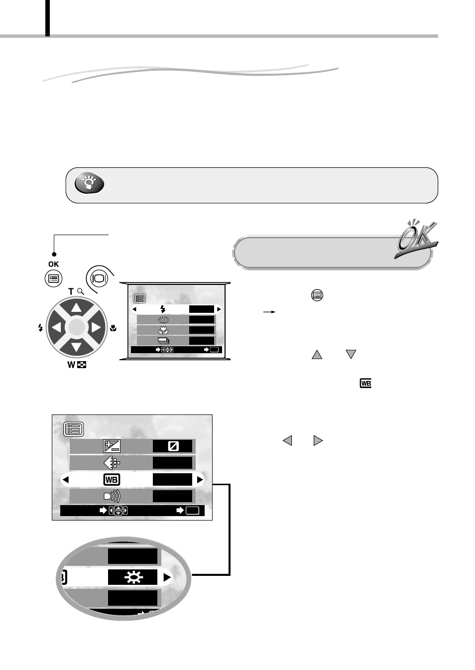 Varying the image color tone, White balance control), Operating procedure | Hq on | Olympus D-100 User Manual | Page 66 / 104