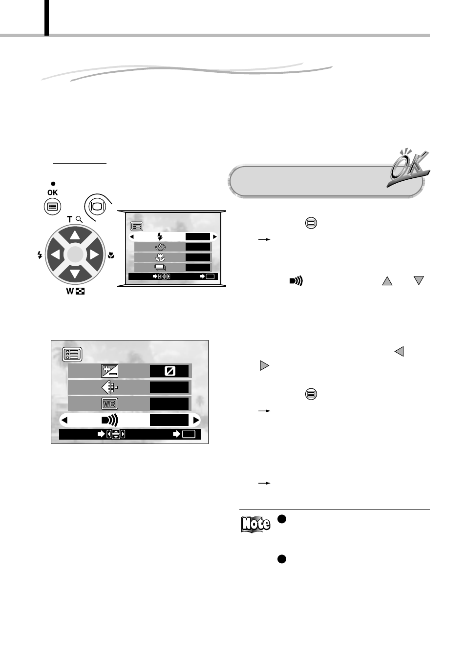 Muting the beep tones, Operating procedure | Olympus D-100 User Manual | Page 68 / 104