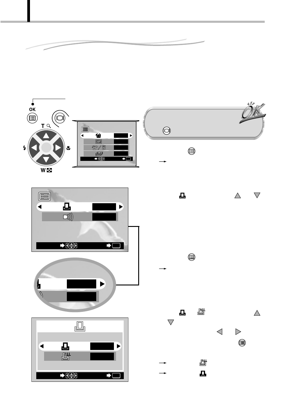 Making a print reservation on smartmedia card, Single-frame print & all-frame print 3, Operating procedure | Yes off | Olympus D-100 User Manual | Page 74 / 104
