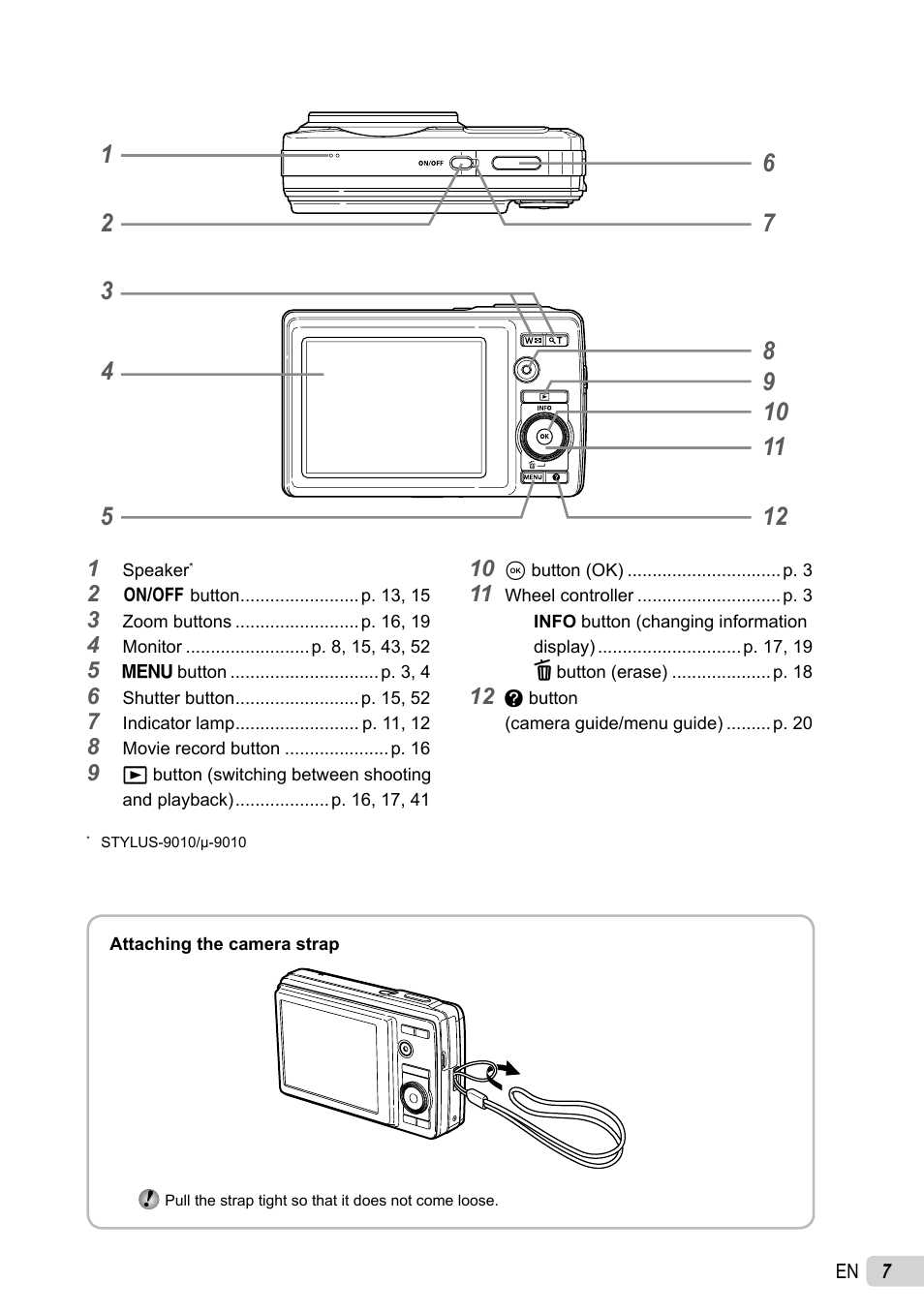 Olympus STYLUS-5010 User Manual | Page 7 / 74