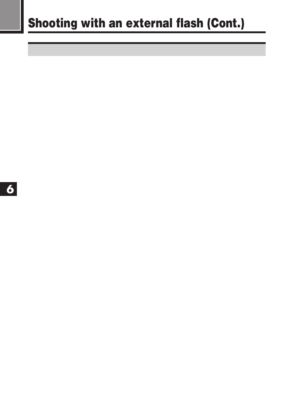 Shooting with an external flash (cont.) | Olympus E-100 RS User Manual | Page 116 / 220