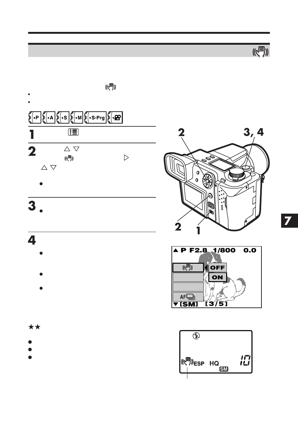 Compensating for image blur—stabilization system | Olympus E-100 RS User Manual | Page 123 / 220