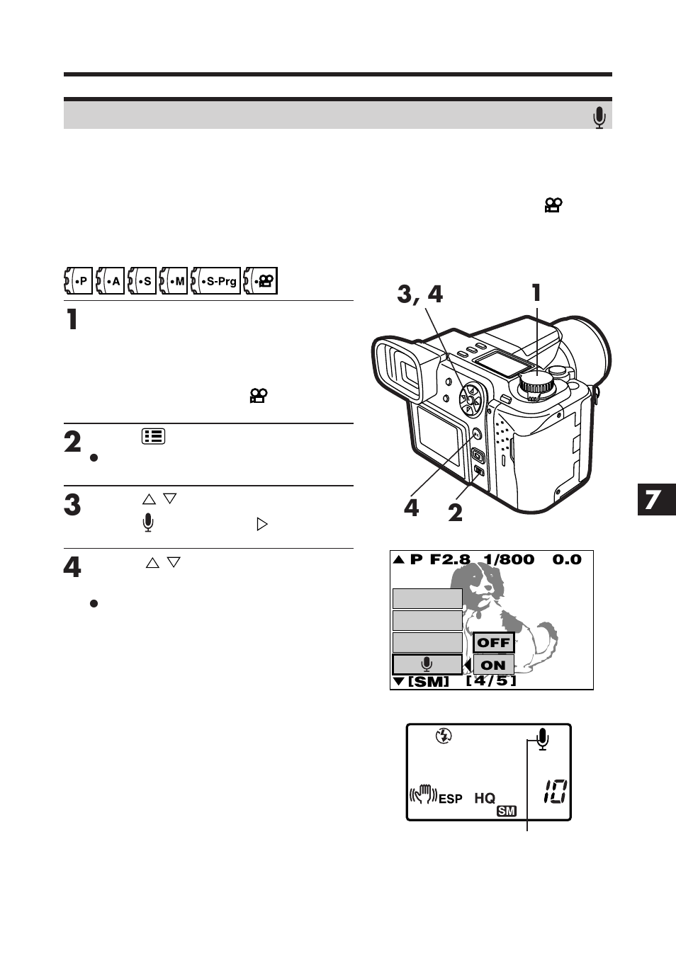 Recording sound when taking a picture—sound record | Olympus E-100 RS User Manual | Page 137 / 220