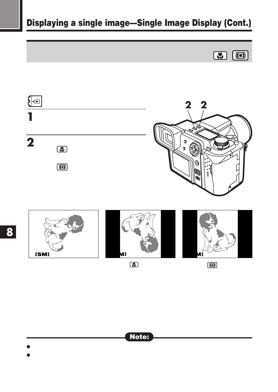 Rotating and checking vertically oriented pictures | Olympus E-100 RS User Manual | Page 146 / 220