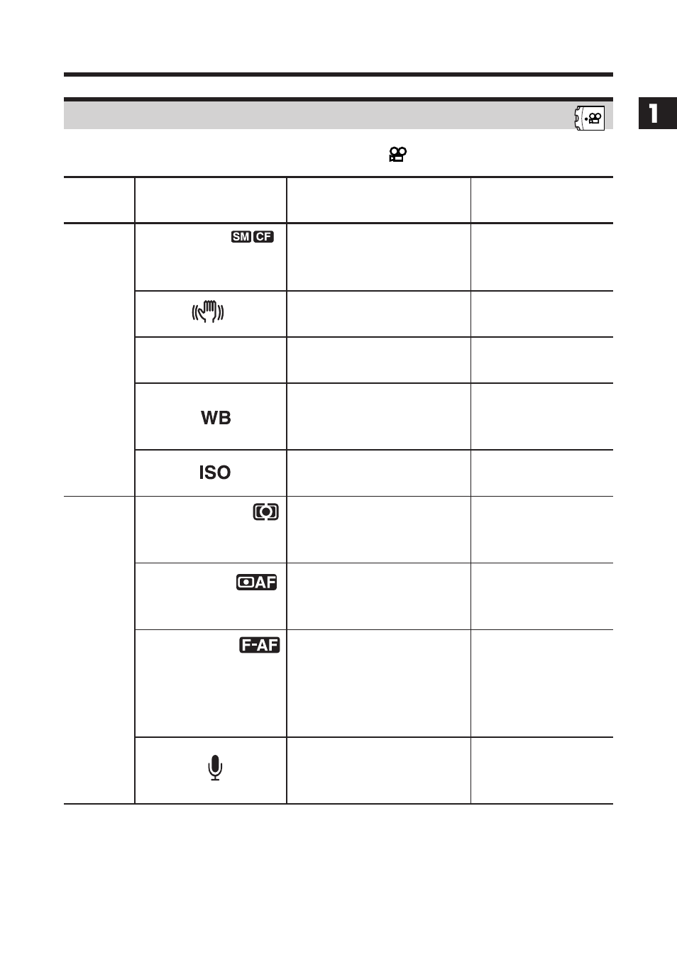 Movie picture record menu | Olympus E-100 RS User Manual | Page 53 / 220