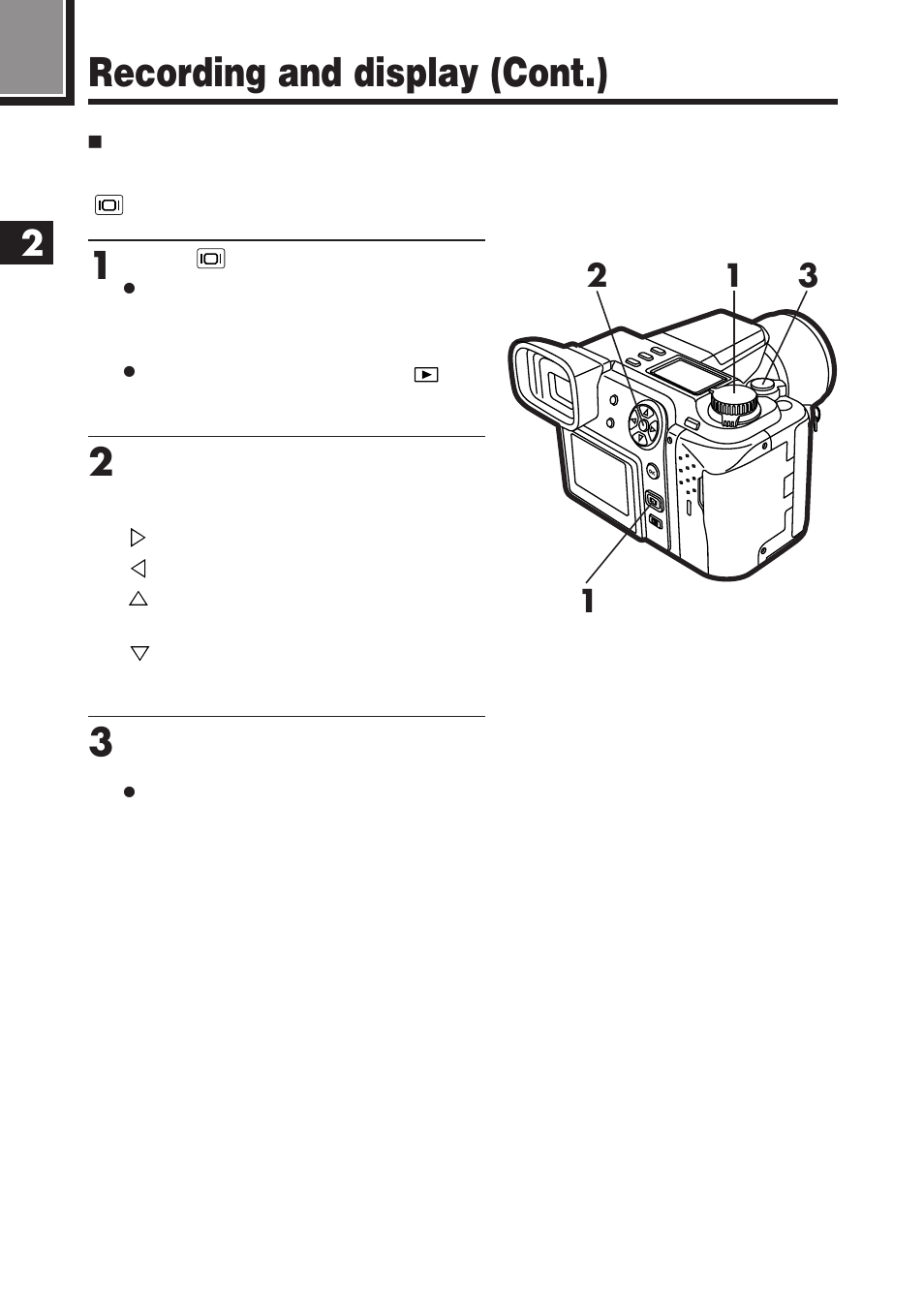 Recording and display (cont.) | Olympus E-100 RS User Manual | Page 70 / 220