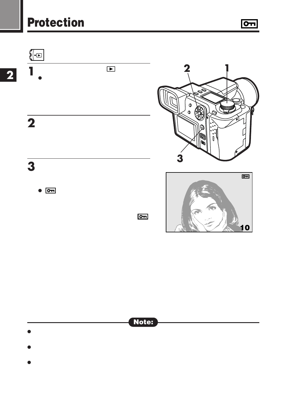 Protection | Olympus E-100 RS User Manual | Page 74 / 220