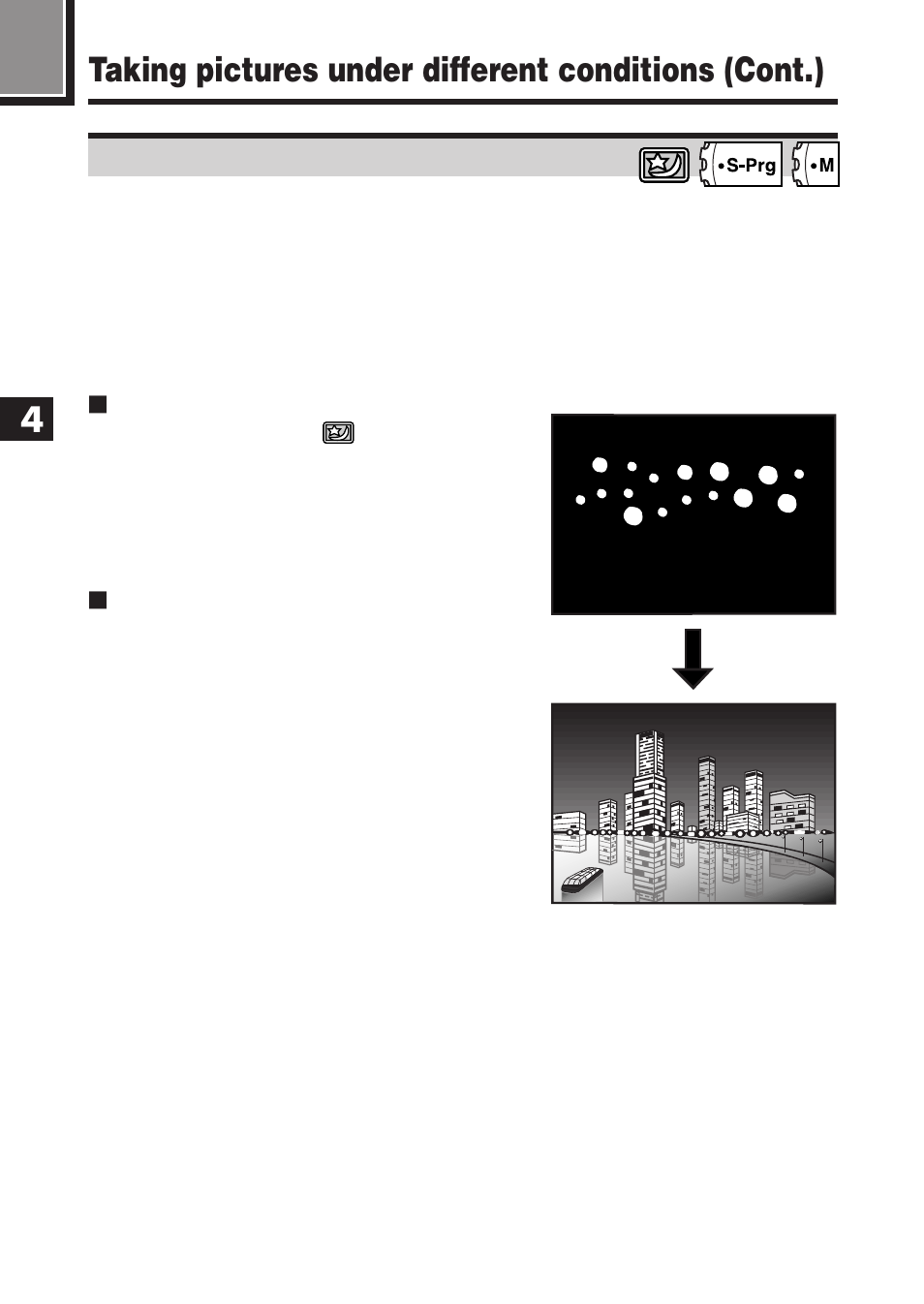 Taking pictures under different conditions (cont.) | Olympus E-100 RS User Manual | Page 90 / 220