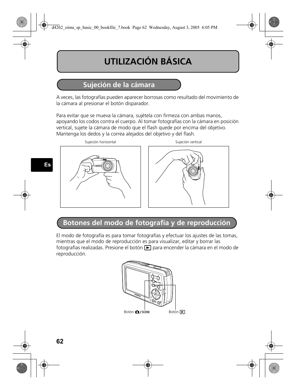 Utilización básica | Olympus Stylus 600 Digital User Manual | Page 62 / 84