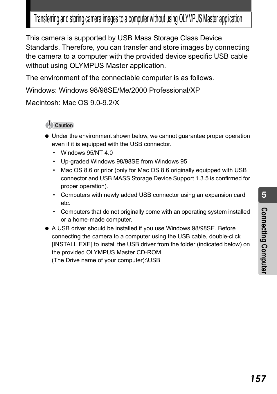 Olympus Stylus Verve User Manual | Page 157 / 192