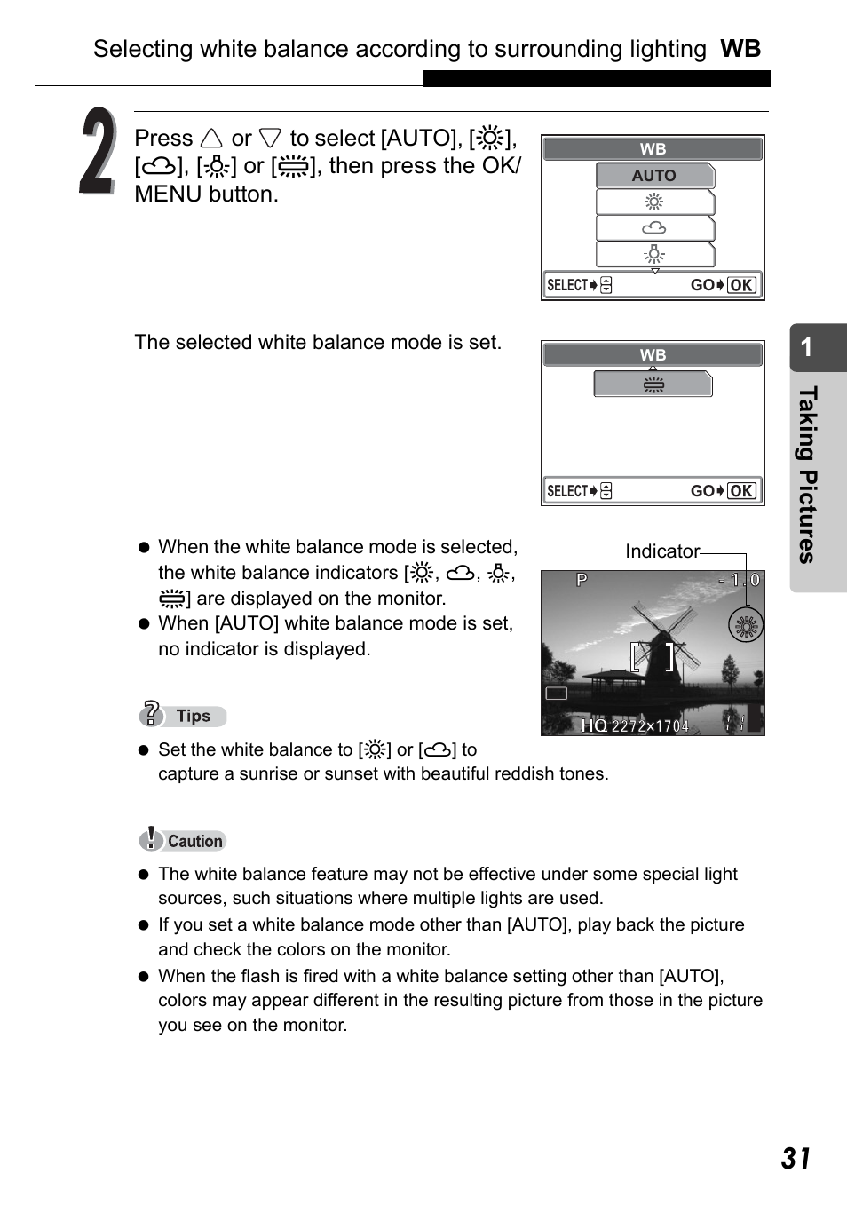 Taking pict ure s | Olympus Stylus Verve User Manual | Page 31 / 192