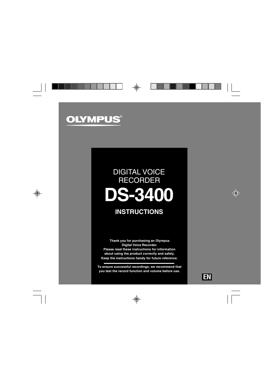 Olympus DS-3400 User Manual | 76 pages