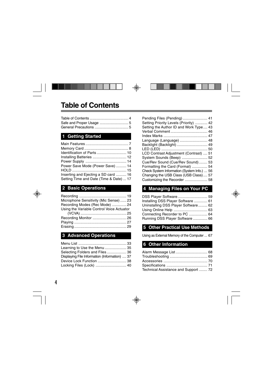 Olympus DS-3400 User Manual | Page 4 / 76