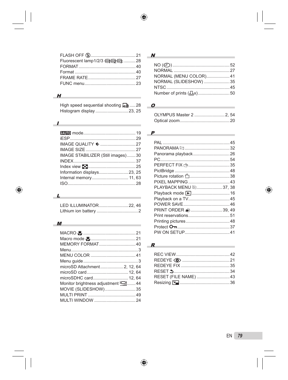 Olympus STYLUS TOUGH-6000 User Manual | Page 79 / 86