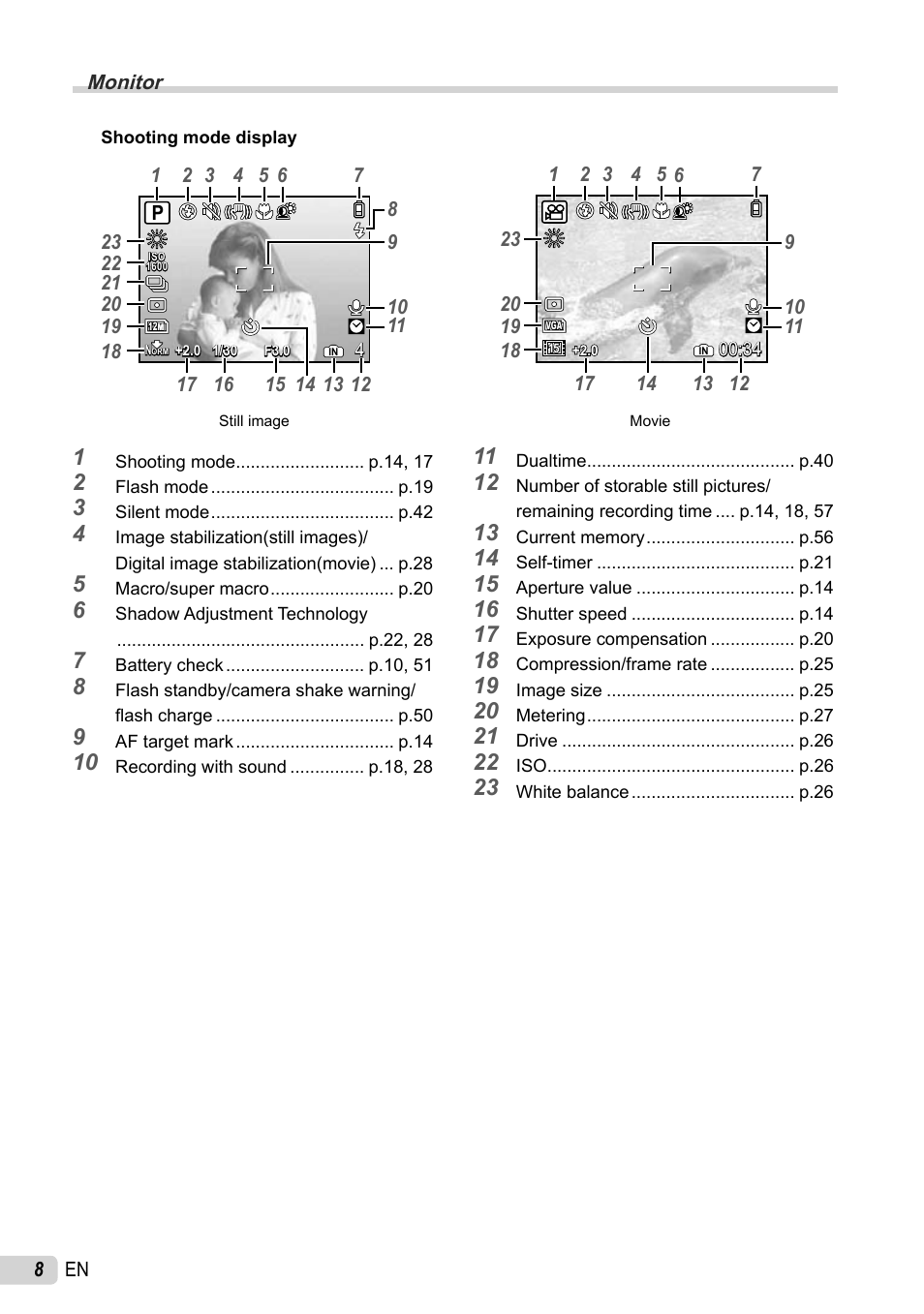 Olympus STYLUS 7010 User Manual | Page 8 / 72