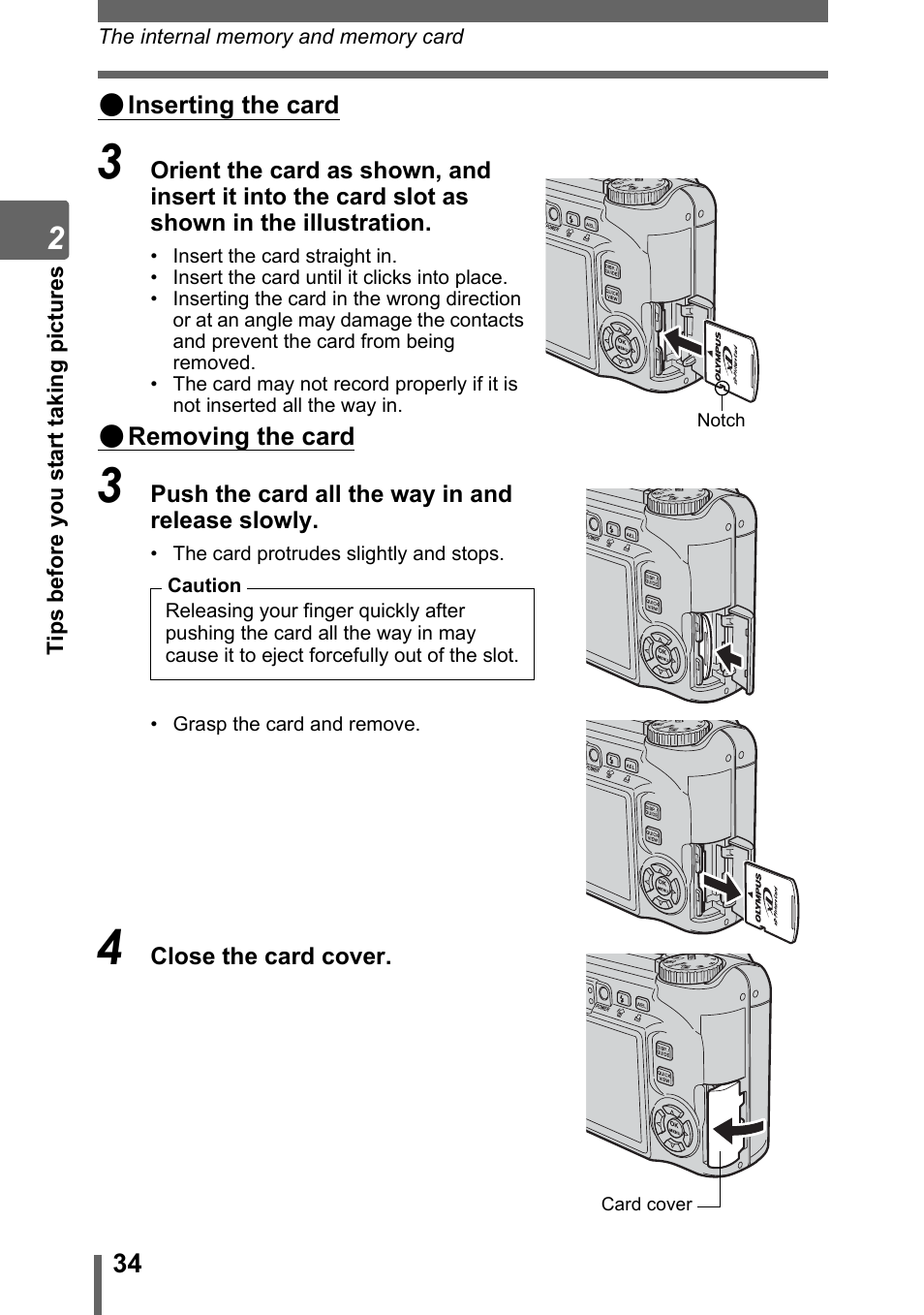 Olympus SP-320 User Manual | Page 34 / 191