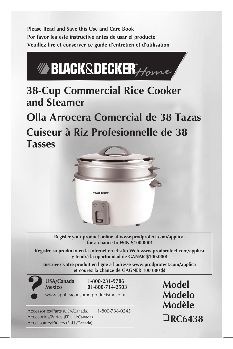 Applica RC6438 User Manual | 25 pages