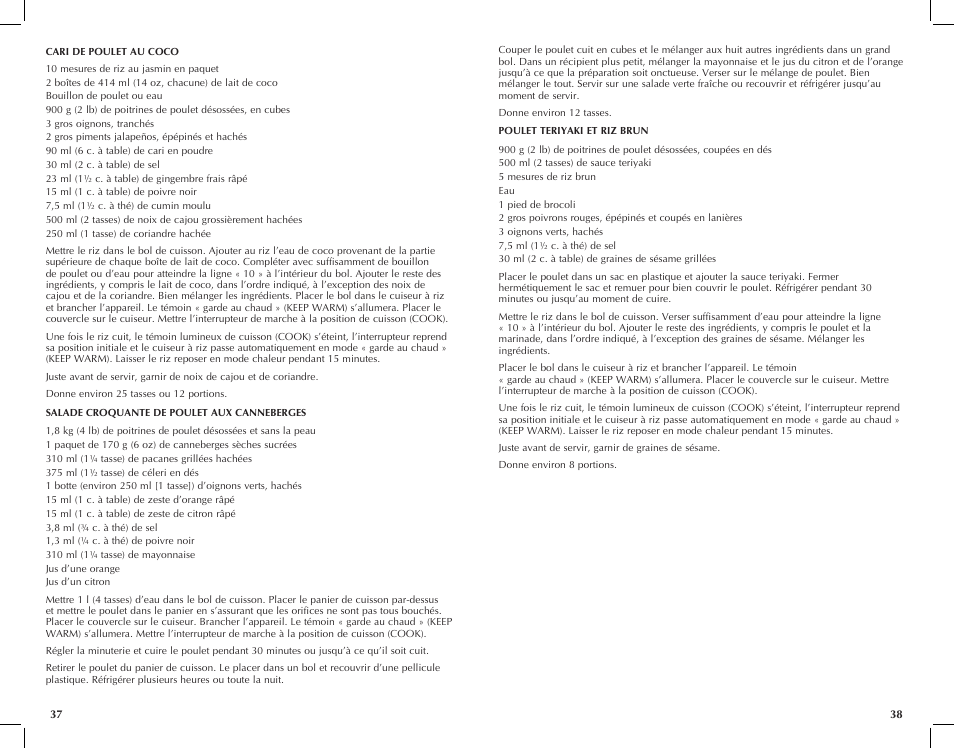 Applica RC6438 User Manual | Page 20 / 25