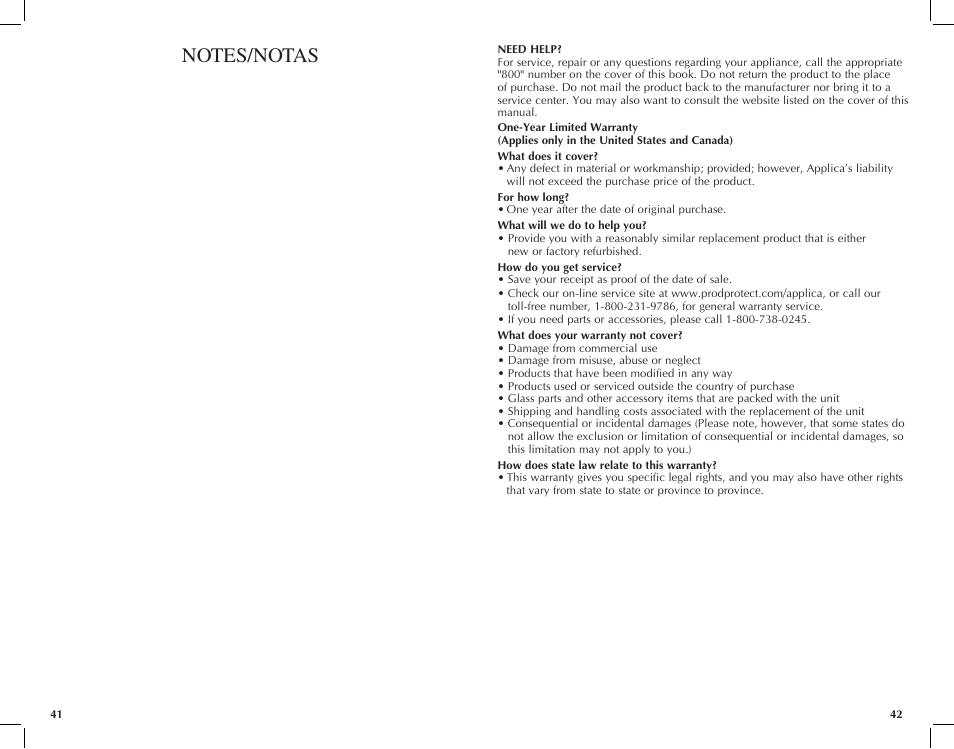 Applica RC6438 User Manual | Page 22 / 25
