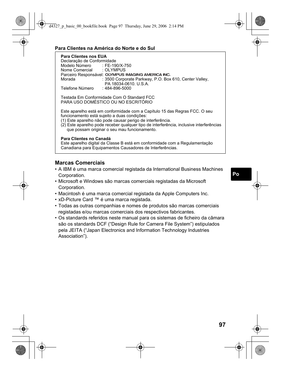 Olympus FE-190 User Manual | Page 97 / 100