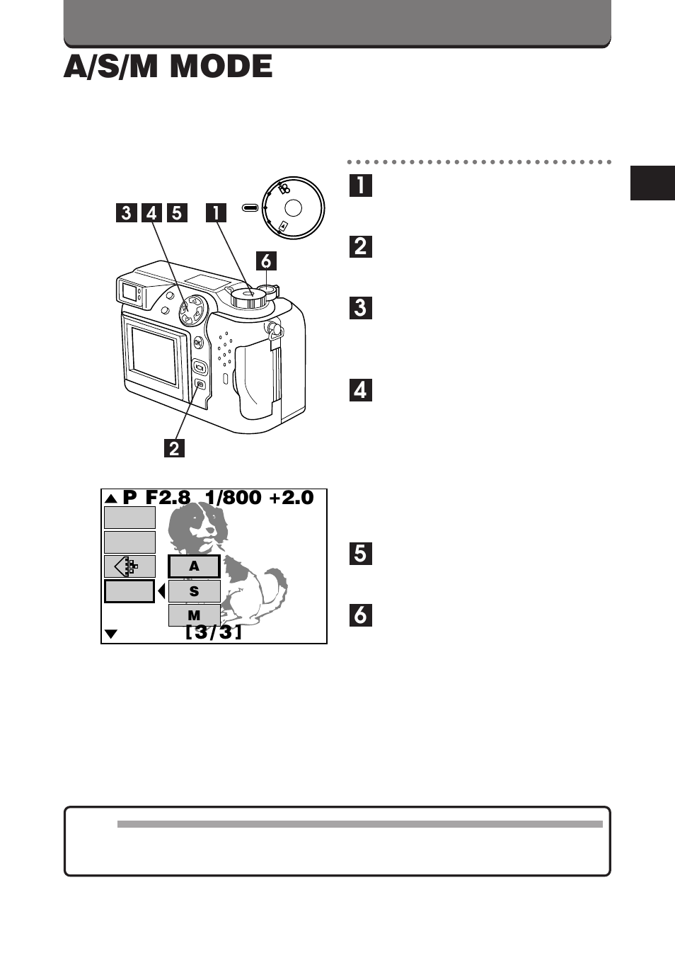 A/s/m mode | Olympus C-3000 Zoom User Manual | Page 32 / 75