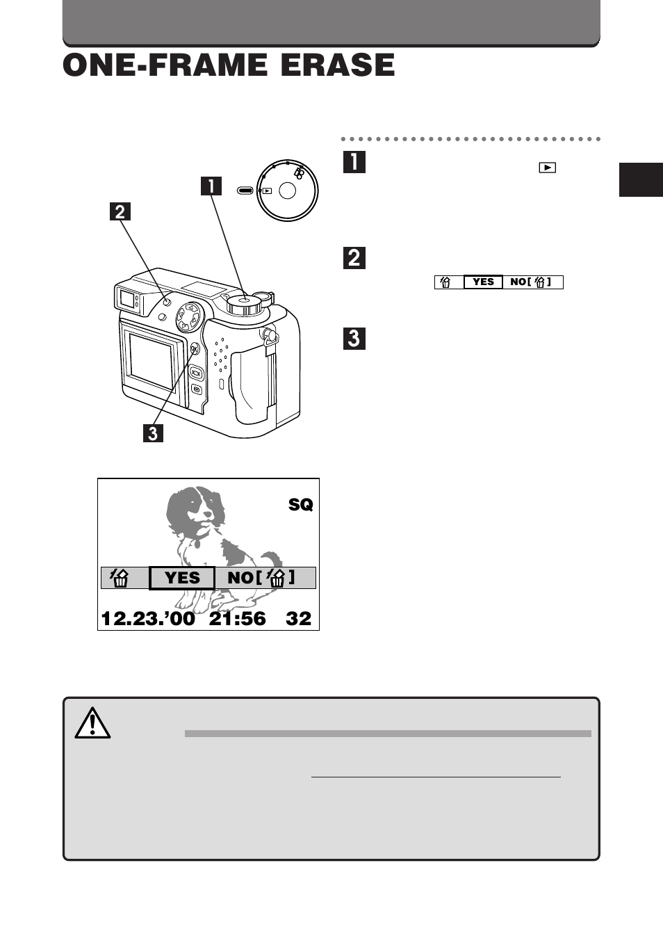 One-frame erase | Olympus C-3000 Zoom User Manual | Page 38 / 75