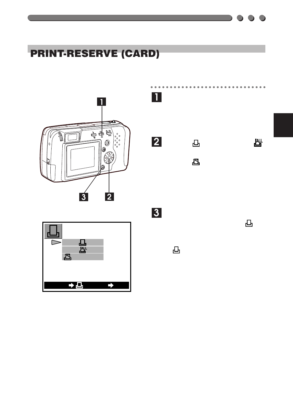 105 print-reserve (card) | Olympus D-460 Zoom User Manual | Page 105 / 138