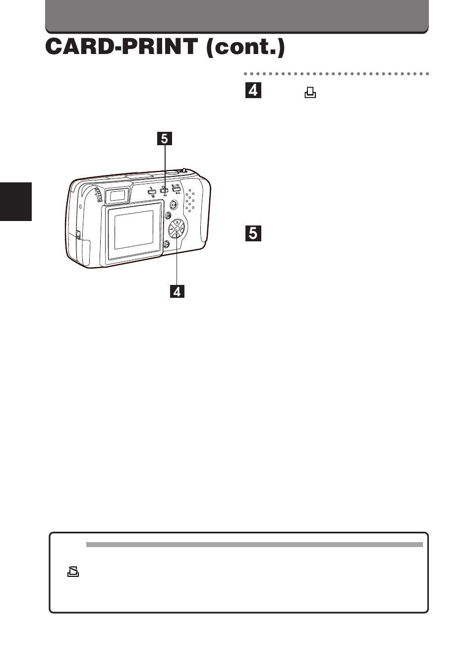 Card-print (cont.) | Olympus D-460 Zoom User Manual | Page 106 / 138