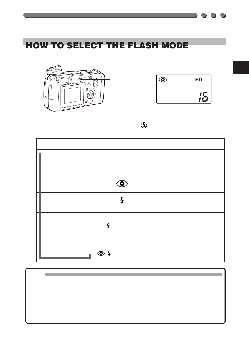 53 how to select the flash mode | Olympus D-460 Zoom User Manual | Page 53 / 138