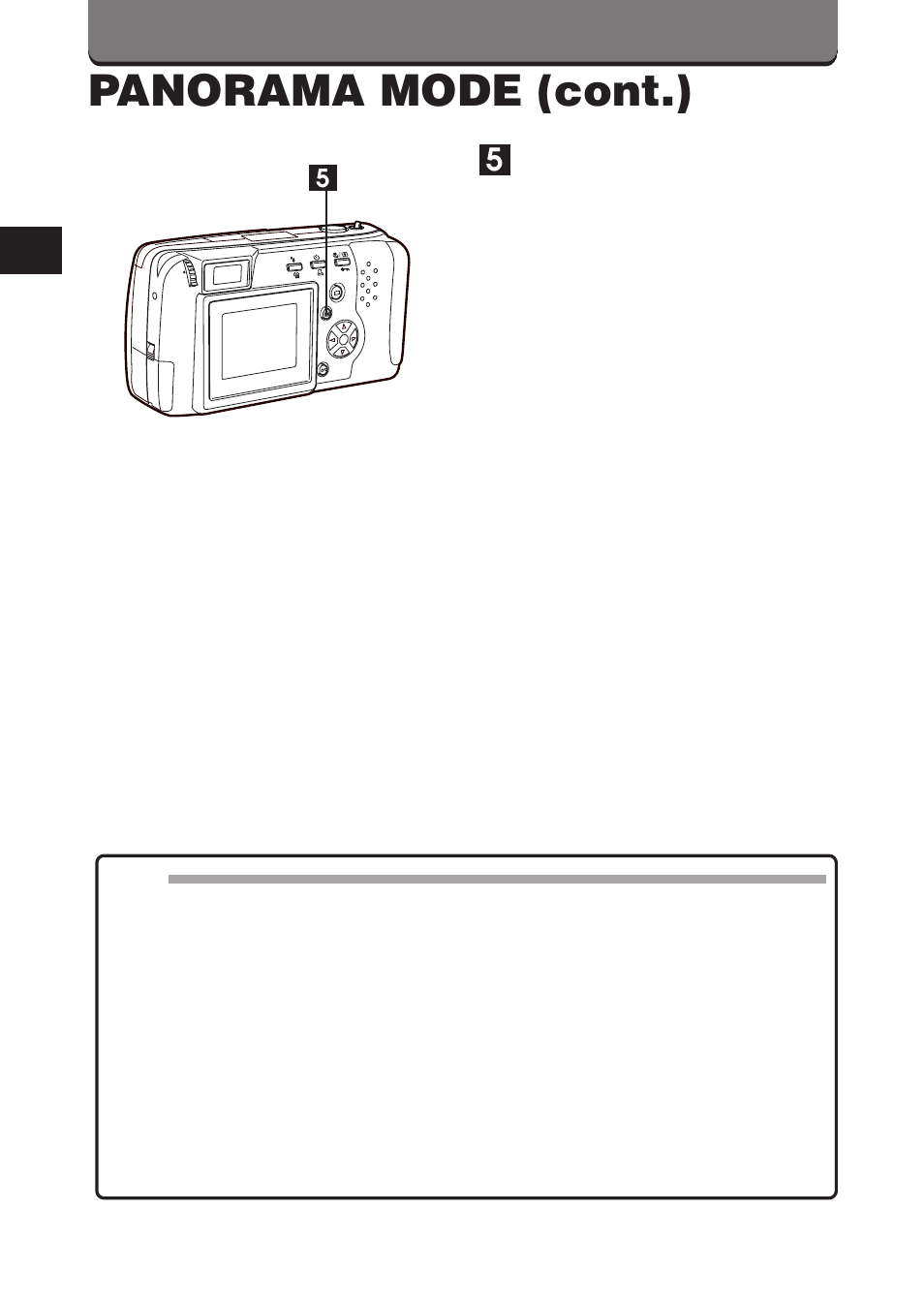 Panorama mode (cont.) | Olympus D-460 Zoom User Manual | Page 76 / 138