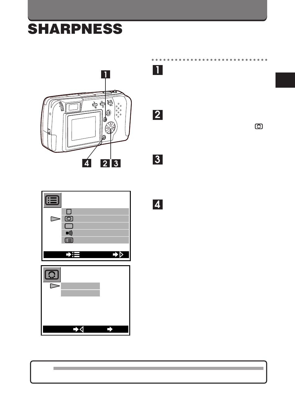 Sharpness | Olympus D-460 Zoom User Manual | Page 77 / 138