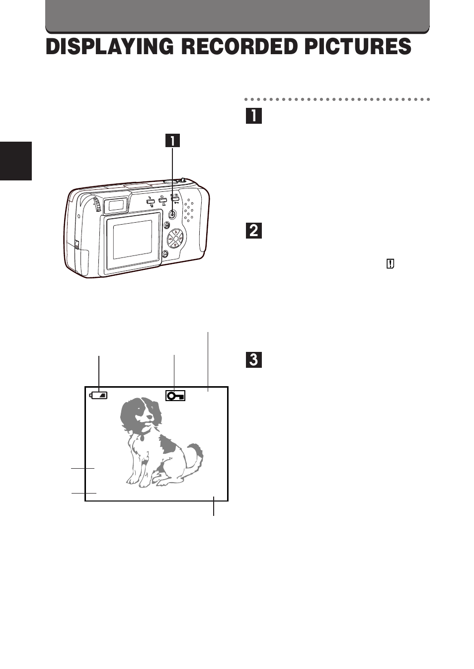 Displaying recorded pictures | Olympus D-460 Zoom User Manual | Page 84 / 138