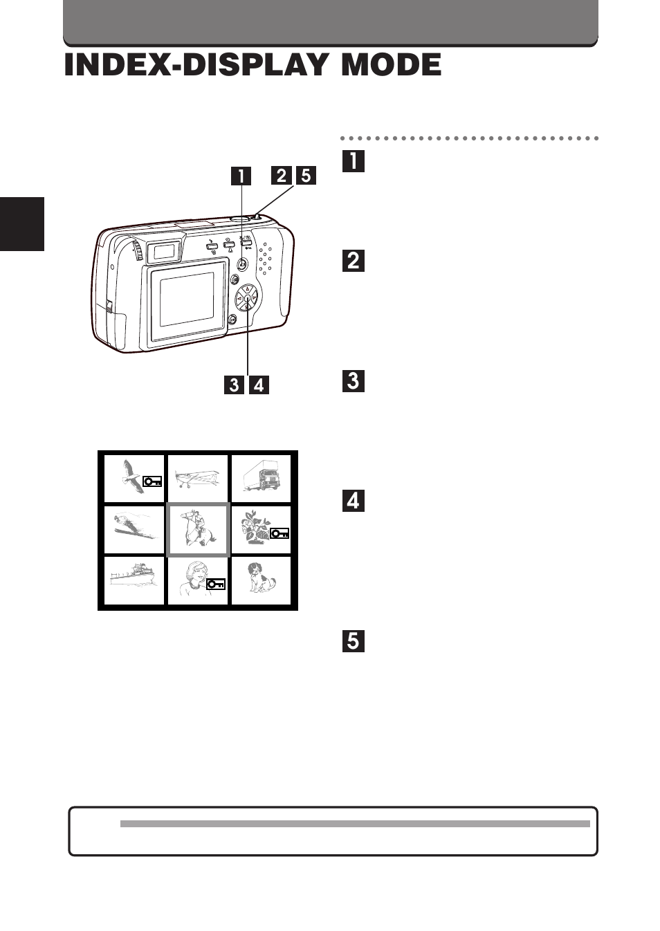 Index-display mode | Olympus D-460 Zoom User Manual | Page 86 / 138