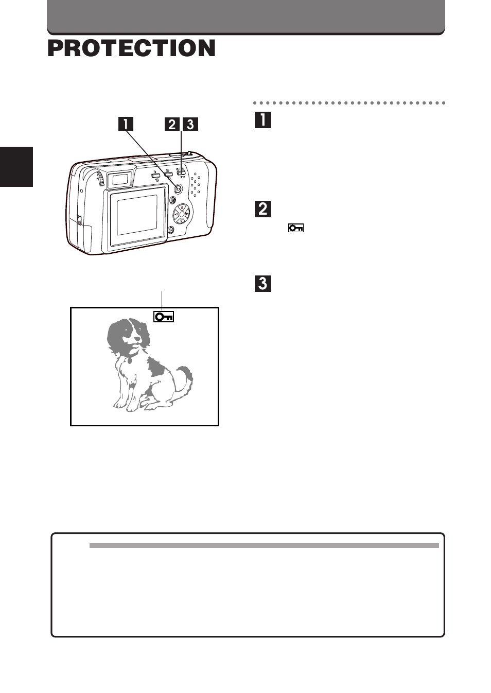 Protection | Olympus D-460 Zoom User Manual | Page 88 / 138