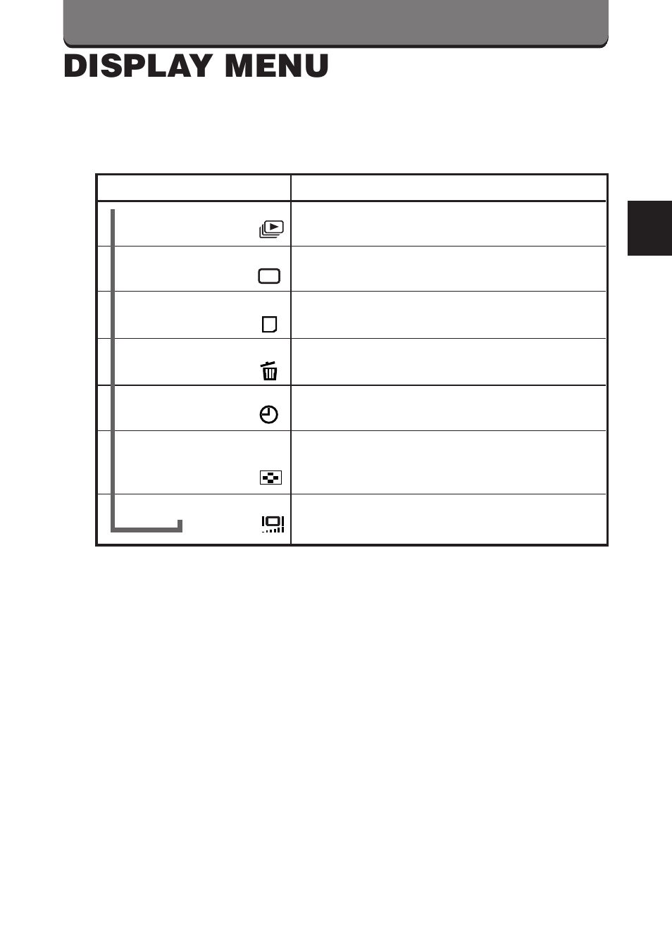 Display menu | Olympus D-460 Zoom User Manual | Page 91 / 138