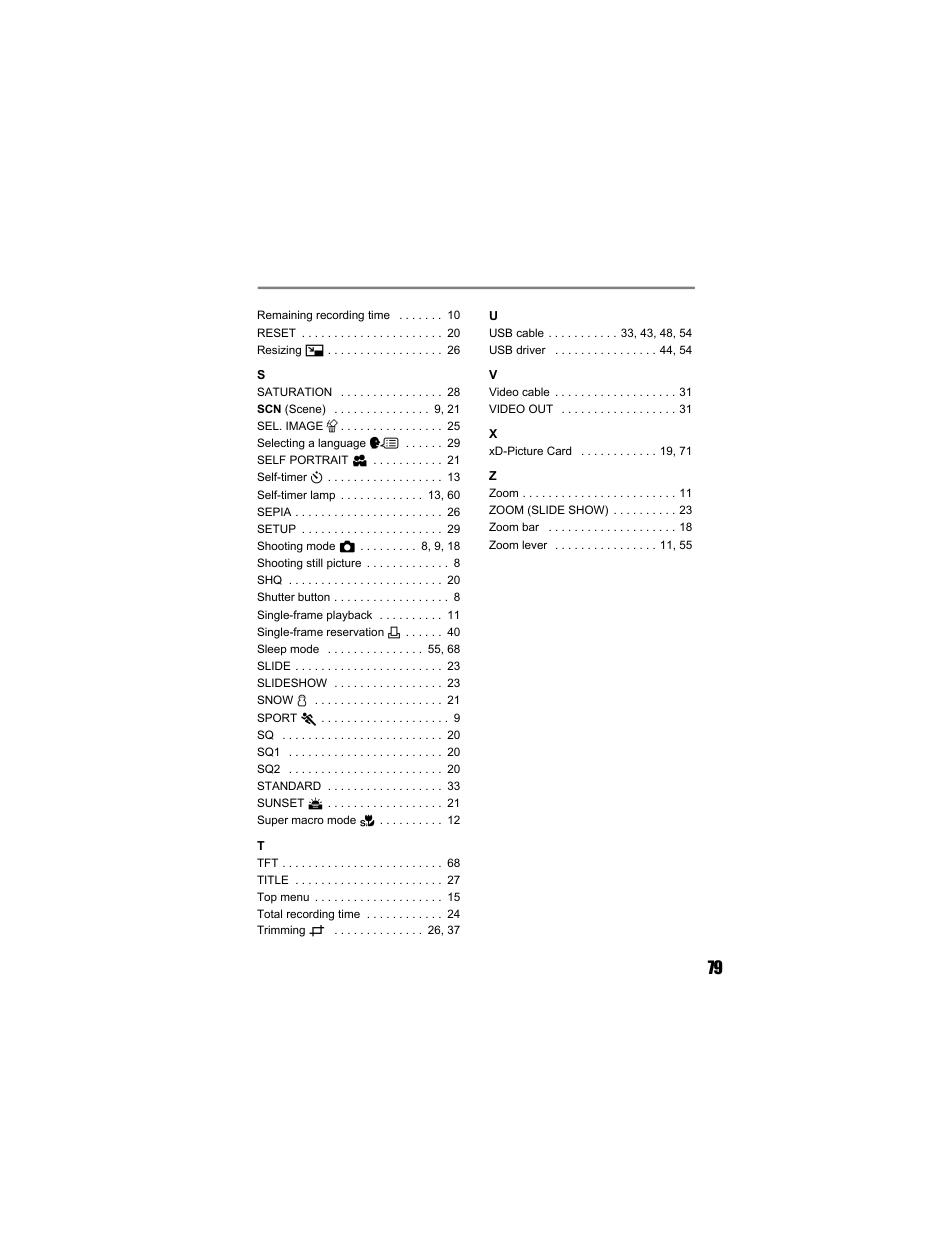 Olympus FE-130 User Manual | Page 79 / 80