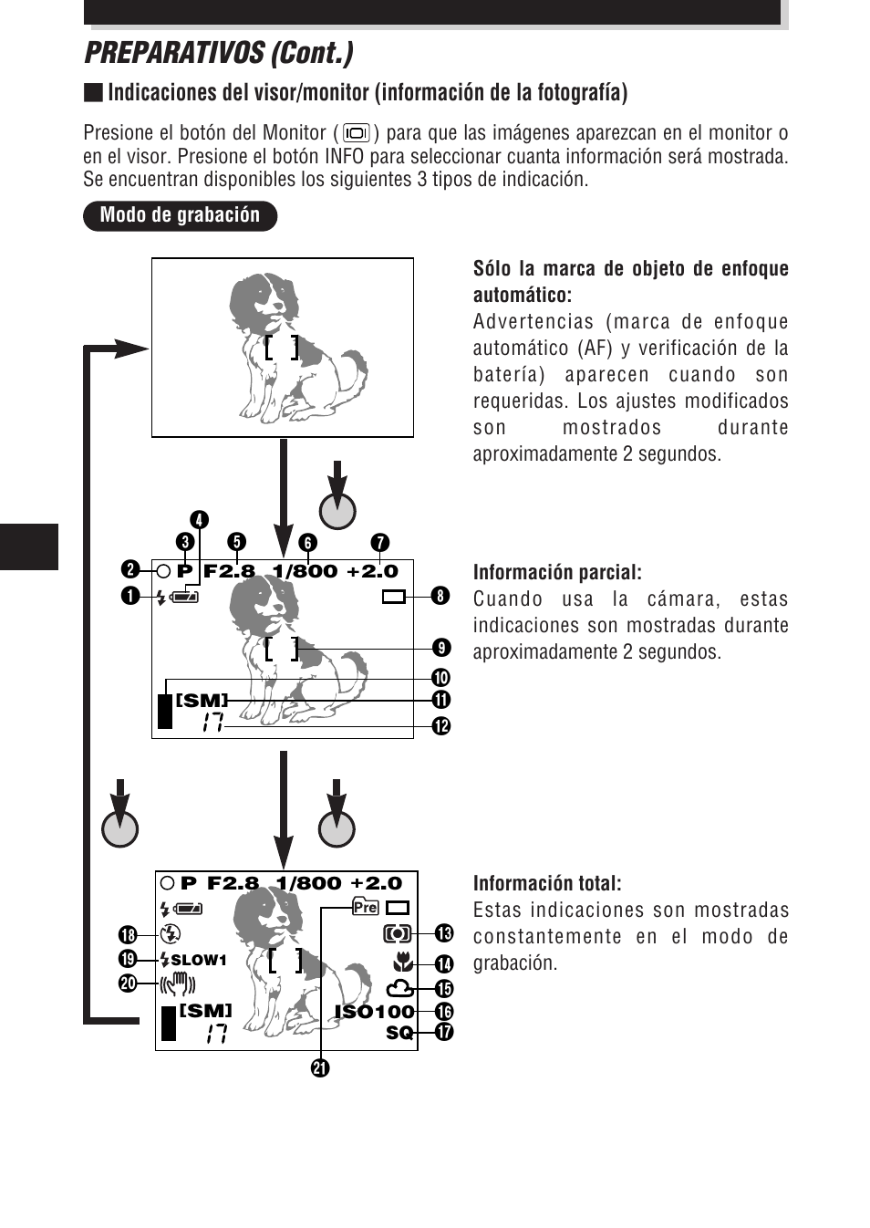 Preparativos (cont.) | Olympus E-100 RS User Manual | Page 138 / 172