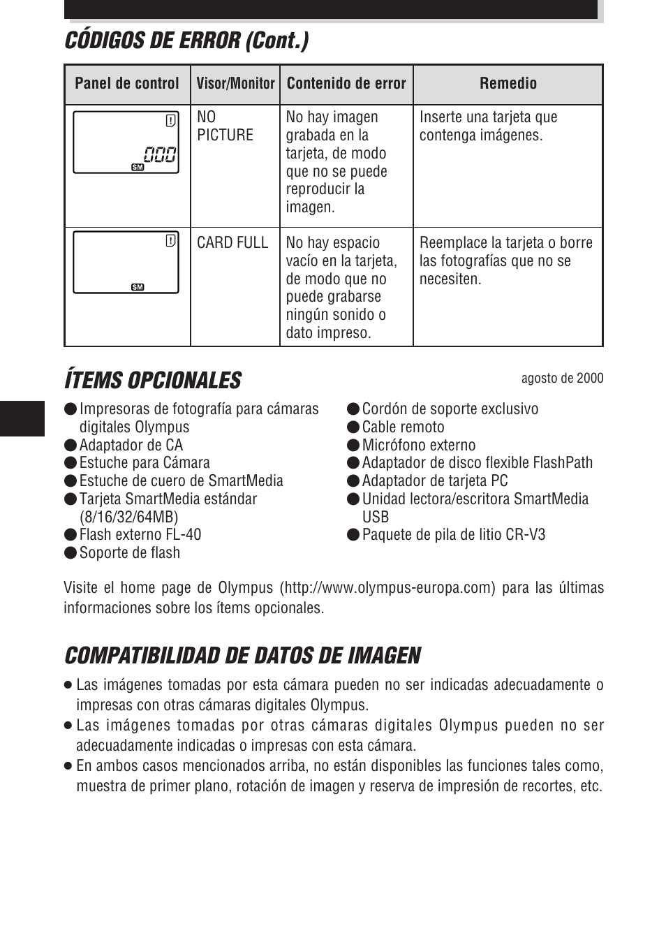 Olympus E-100 RS User Manual | Page 168 / 172