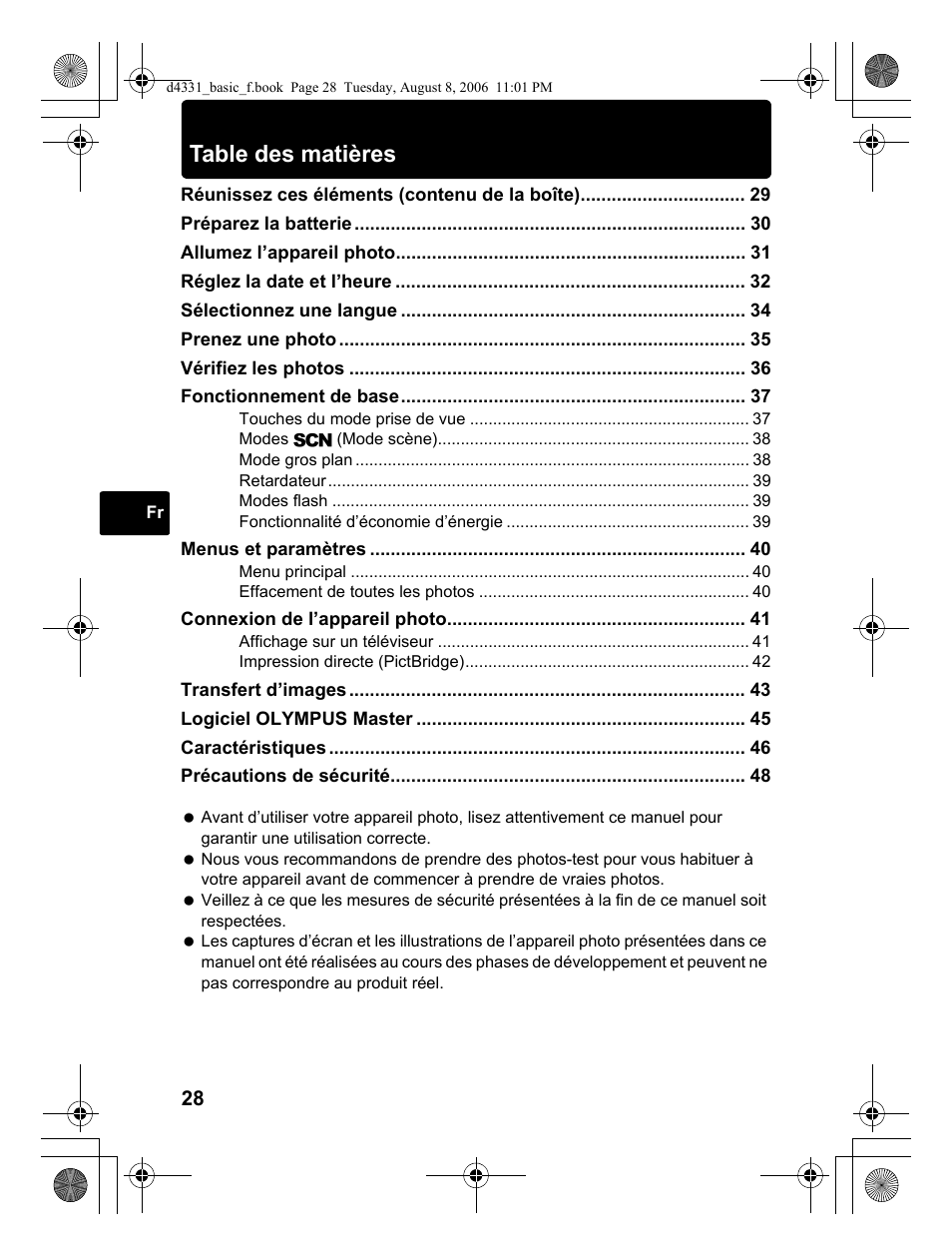 Olympus Stylus 1000 User Manual | Page 28 / 84
