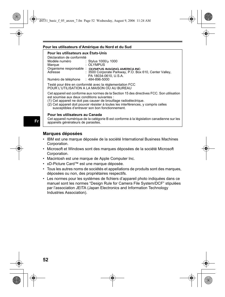 Olympus Stylus 1000 User Manual | Page 52 / 84