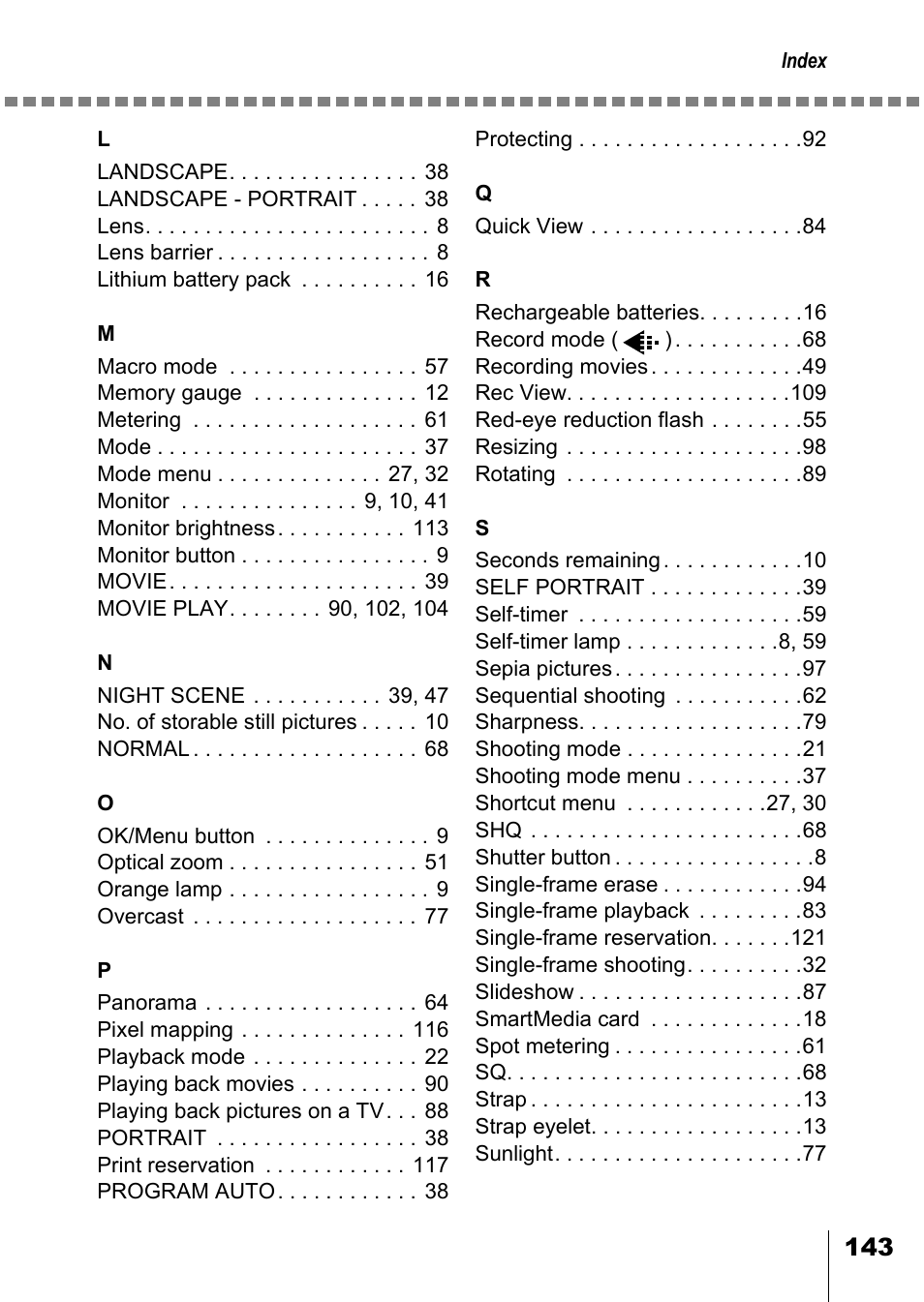 Olympus D-550 Zoom User Manual | Page 144 / 178