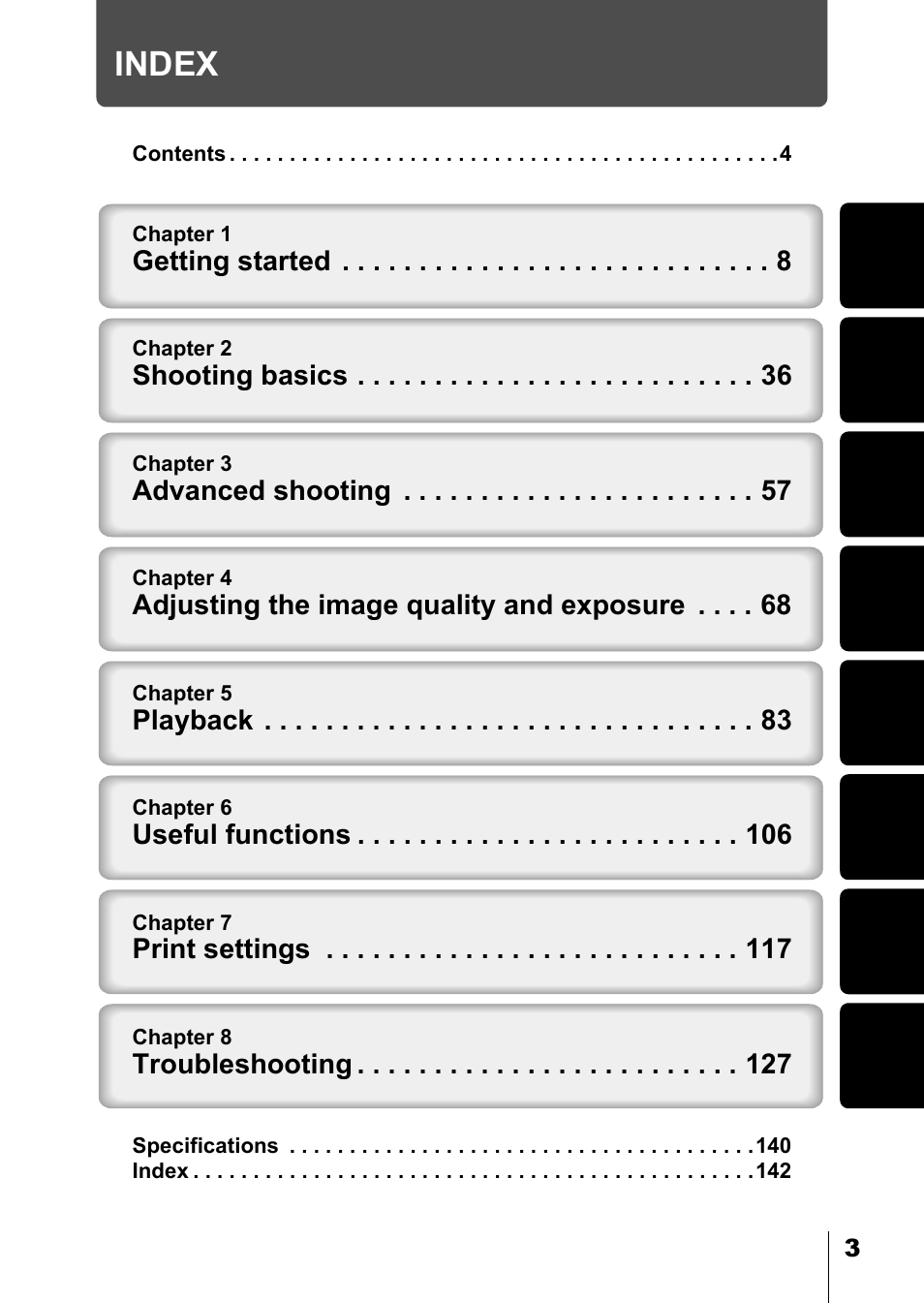 Index | Olympus D-550 Zoom User Manual | Page 4 / 178