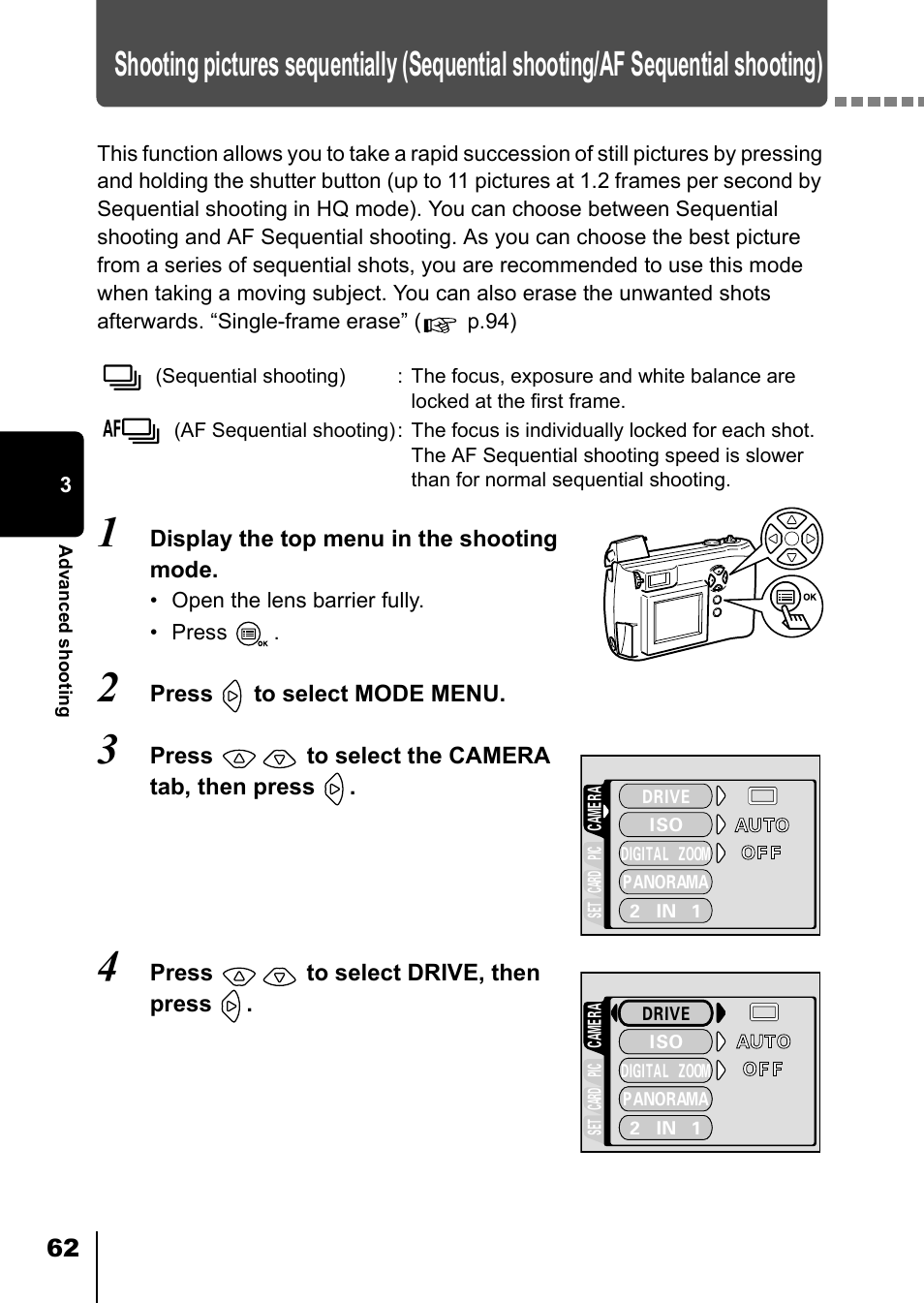 P.62 | Olympus D-550 Zoom User Manual | Page 63 / 178