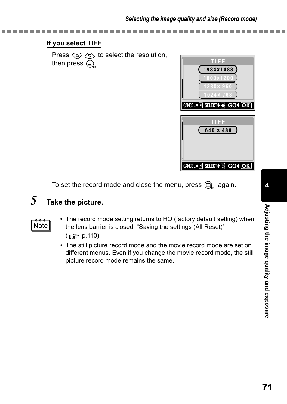 Olympus D-550 Zoom User Manual | Page 72 / 178