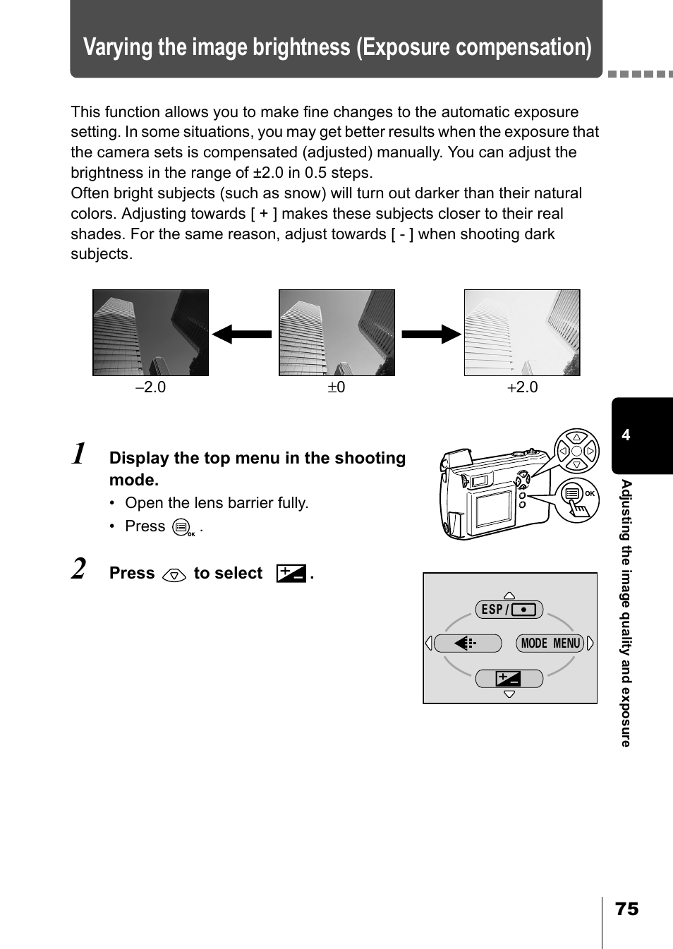 P.75 | Olympus D-550 Zoom User Manual | Page 76 / 178